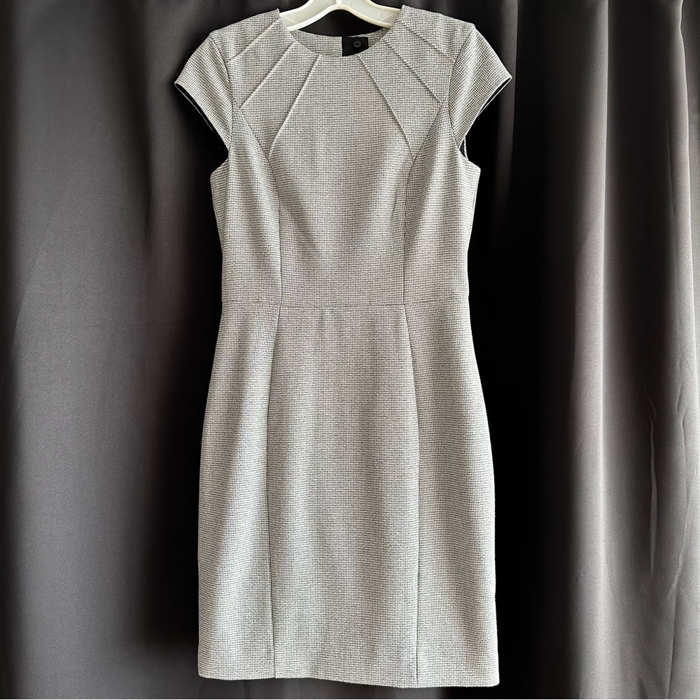 NWOT H&M Cap Sleeve Herringbone Pencil Dress